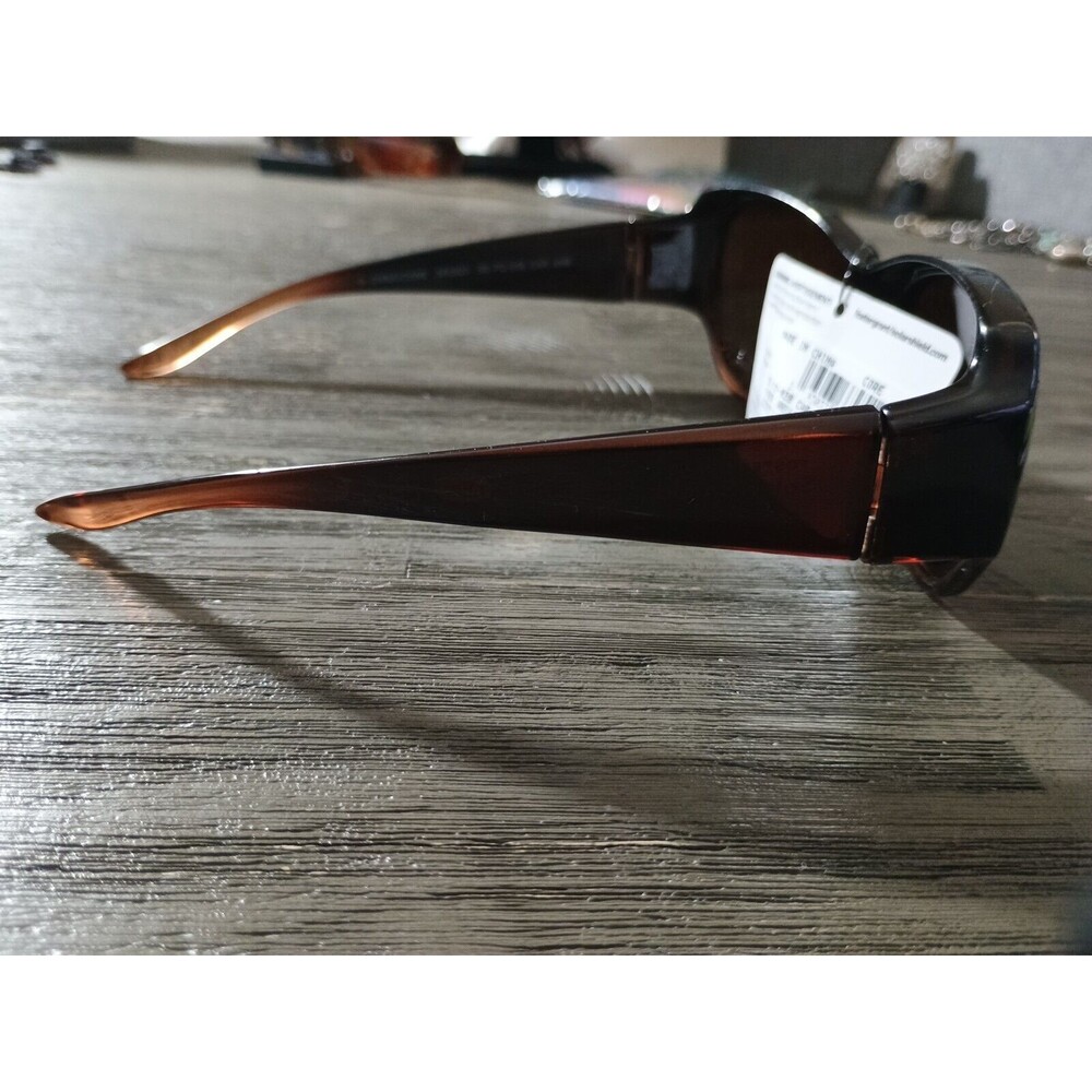 Foster Grant Solar Shield Polarized Fits Over SunglassesCat.3 R100 Brown - Picture 3 of 5